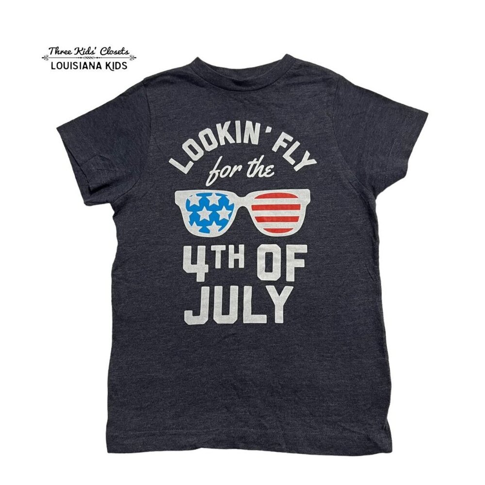 Small Shop XS (4-5Y) Lookin' Fly 4th Of July Shirt